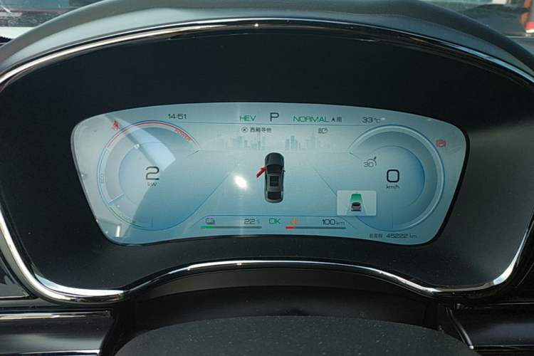 Used BYD Han 2022 DM-i 121KM Luxury Model Instrument Cluster