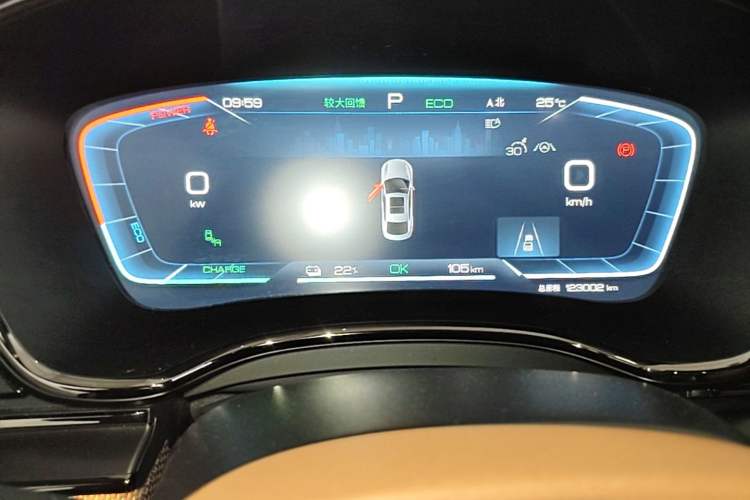 Used BYD Han 2022 EV Genesis Edition 610KM All-Wheel Drive Premium Model Instrument Cluster
