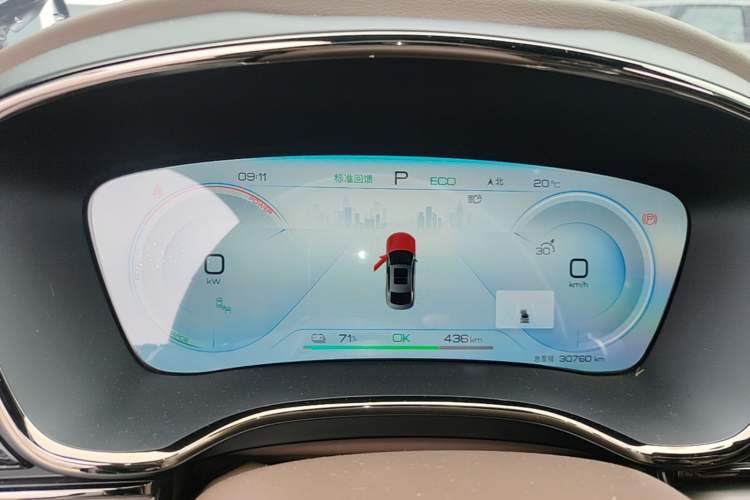 Used BYD Han 2022 EV Genesis Edition 610KM All-Wheel Drive Premium Model Instrument Cluster