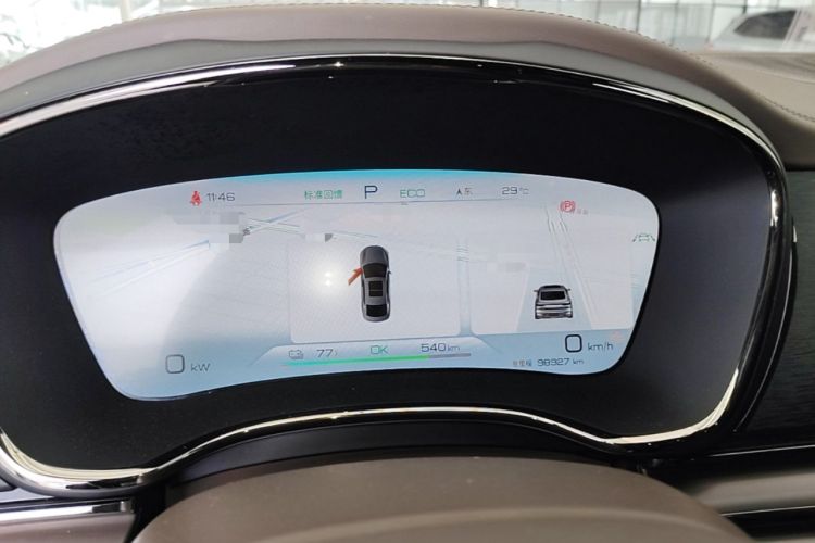 Used BYD Han 2022 EV Genesis Edition 715KM Front-Wheel-Drive Prestige Model Instrument Cluster