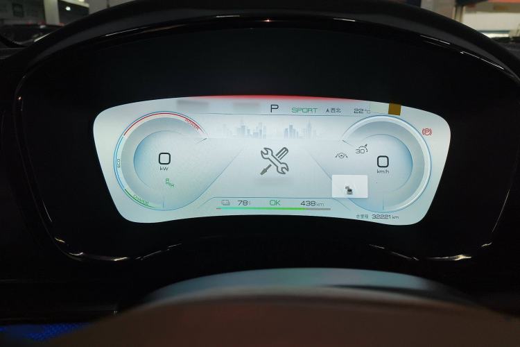 Used BYD Han 2022 EV Genesis Edition 610KM All-Wheel Drive Premium Model Instrument Cluster