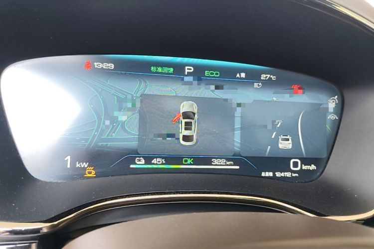 Used BYD Han 2022 EV Genesis Edition 715 km Front-Wheel-Drive Flagship Model Instrument Cluster