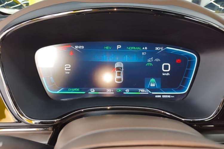 Used BYD Han 2022 DM-i 121KM Luxury Model Instrument Cluster