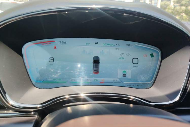 Used BYD Han 2022 DM-i 121KM Luxury Model Instrument Cluster
