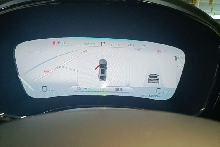 Used BYD Han 2022 EV Genesis Edition 715KM Front-Wheel-Drive Prestige Model Instrument Cluster