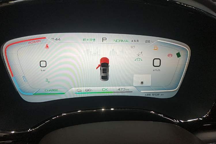 Used BYD Han 2022 EV Genesis Edition 715 km Front-Wheel-Drive Flagship Model Instrument Cluster