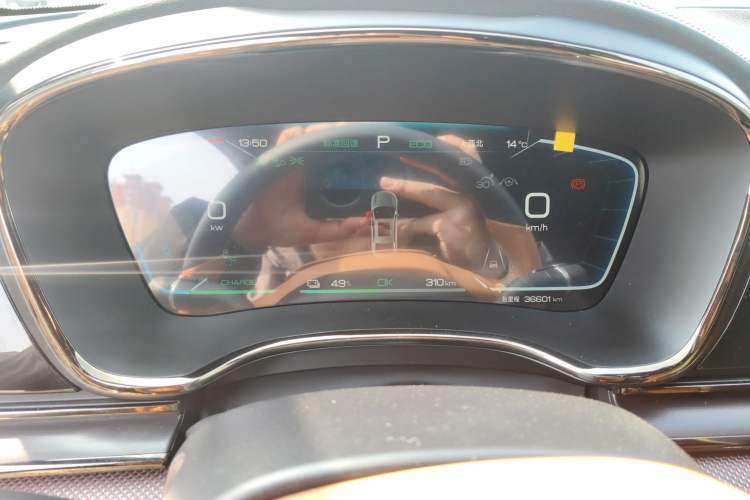Used BYD Han 2022 EV Genesis Edition 715 km Front-Wheel-Drive Flagship Model Instrument Cluster