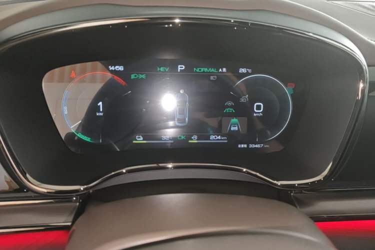 Used BYD Han 2022 DM-i 121KM Luxury Model Instrument Cluster