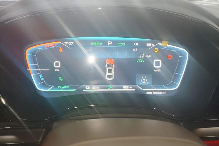 Used BYD Han 2022 EV Genesis Edition 715 km Front-Wheel-Drive Flagship Model Instrument Cluster