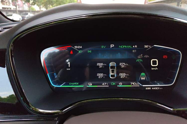 Used BYD Han 2022 DM-i 121KM Luxury Model Instrument Cluster