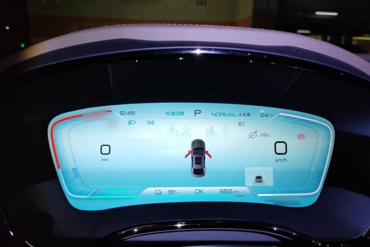 Used BYD Han 2022 EV Genesis Edition 715KM Front-Wheel-Drive Prestige Model Instrument Cluster