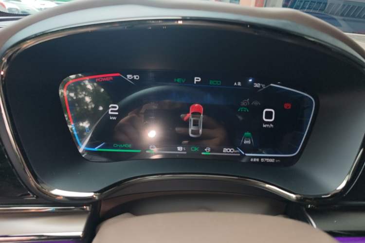 Used BYD Han 2022 DM-i 121KM Luxury Model Instrument Cluster