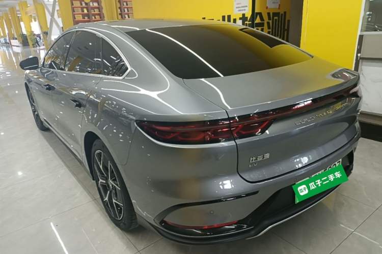 Used BYD Han 2022 EV Genesis Edition 715KM Front-Wheel-Drive Prestige Model Rear Left 45 Deg