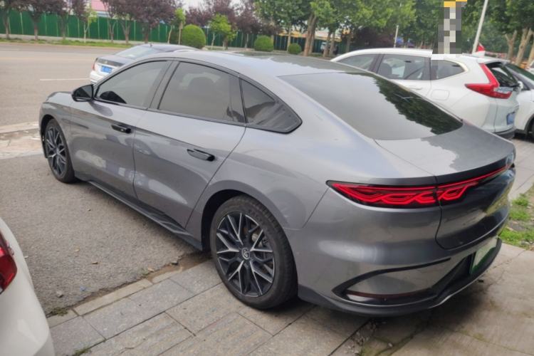 Used BYD Han 2022 EV Genesis Edition 610KM All-Wheel Drive Premium Model Rear Left 45 Deg