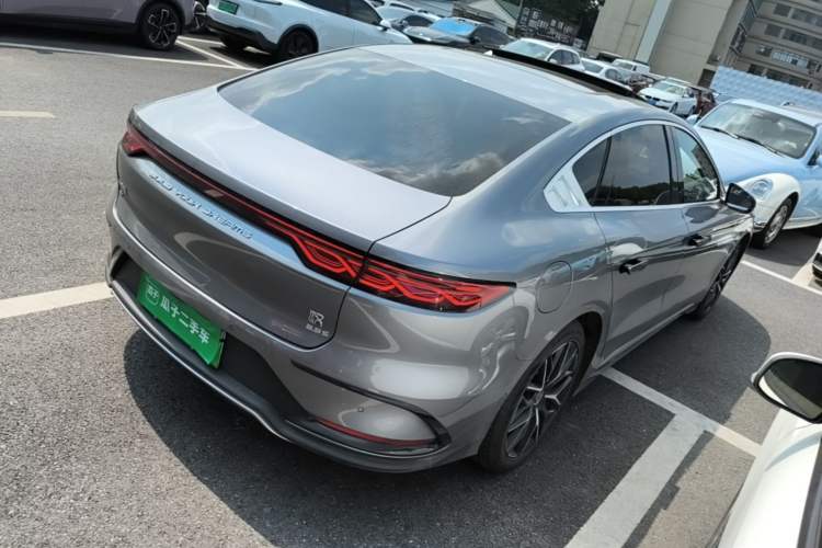 Used BYD Han 2022 EV Genesis Edition 610KM All-Wheel Drive Premium Model Rear Right 45 Deg