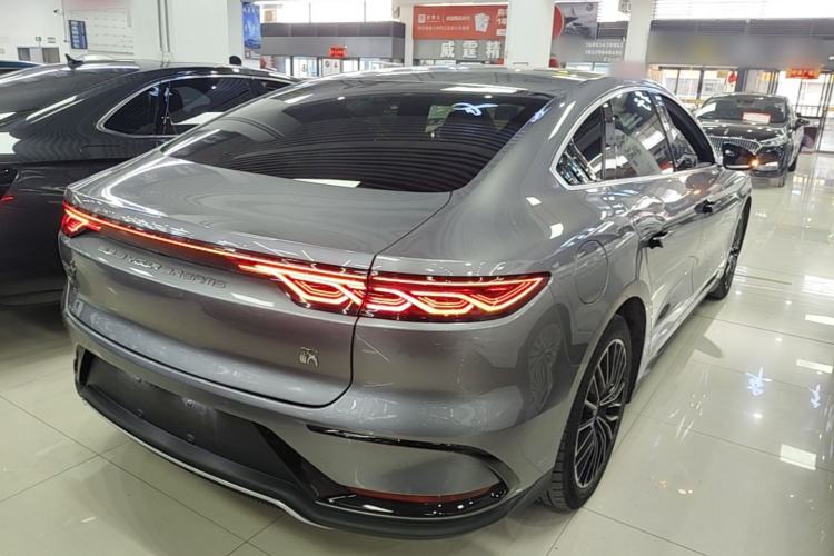 Used BYD Han 2022 DM-i 121KM Prestige Model Rear Right 45 Deg