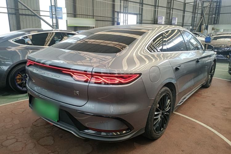 Used BYD Han 2022 DM-i 121KM Prestige Model Rear Right 45 Deg