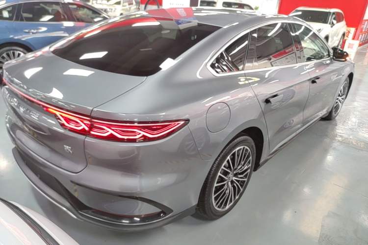 Used BYD Han 2022 DM-i 121KM Prestige Model Rear Right 45 Deg
