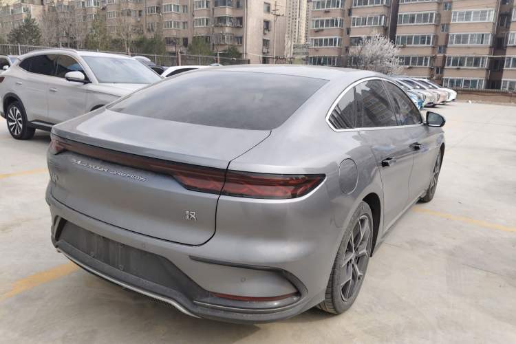 Used BYD Han 2022 EV Genesis Edition 715KM Front-Wheel-Drive Prestige Model Rear Right 45 Deg