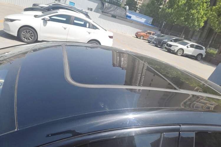 Used BYD Han 2022 EV Genesis Edition 715KM Front-Wheel-Drive Prestige Model Roof