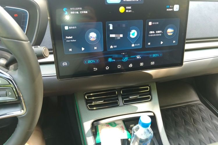 Used BYD Han 2022 EV 610 km All-Wheel-Drive Qianshan Cui Limited Edition Audio And AC Panel