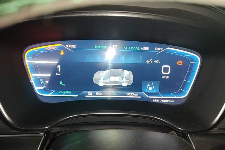 Used BYD Han 2022 EV 610 km All-Wheel-Drive Qianshan Cui Limited Edition Instrument Cluster