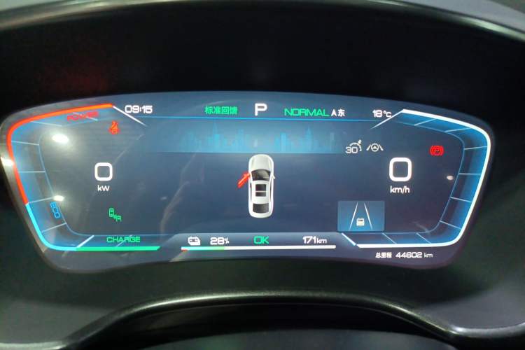 Used BYD Han 2022 EV 610 km All-Wheel-Drive Qianshan Cui Limited Edition Instrument Cluster