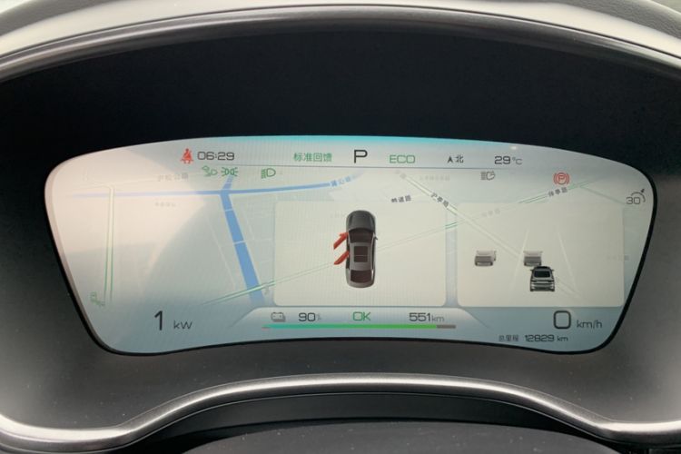 Used BYD Han 2022 EV 610 km All-Wheel-Drive Qianshan Cui Limited Edition Odometer Close Up