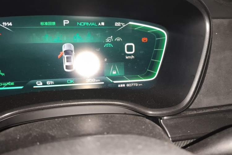 Used BYD Han 2022 EV 610 km All-Wheel-Drive Qianshan Cui Limited Edition Odometer Close Up