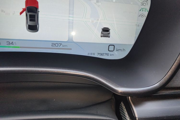 Used BYD Han 2022 EV 610 km All-Wheel-Drive Qianshan Cui Limited Edition Odometer Close Up