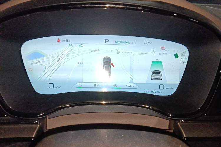 Used BYD Han 2022 DM-i 121KM Luxury Model Instrument Cluster