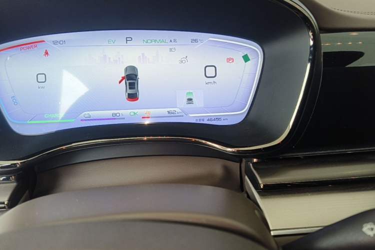 Used BYD Han 2022 DM-i 121KM Prestige Model Odometer Close Up
