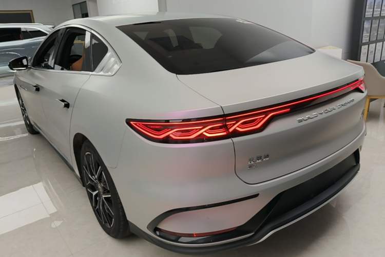 Used BYD Han 2022 EV Genesis Edition 610KM All-Wheel Drive Premium Model Rear Left 45 Deg