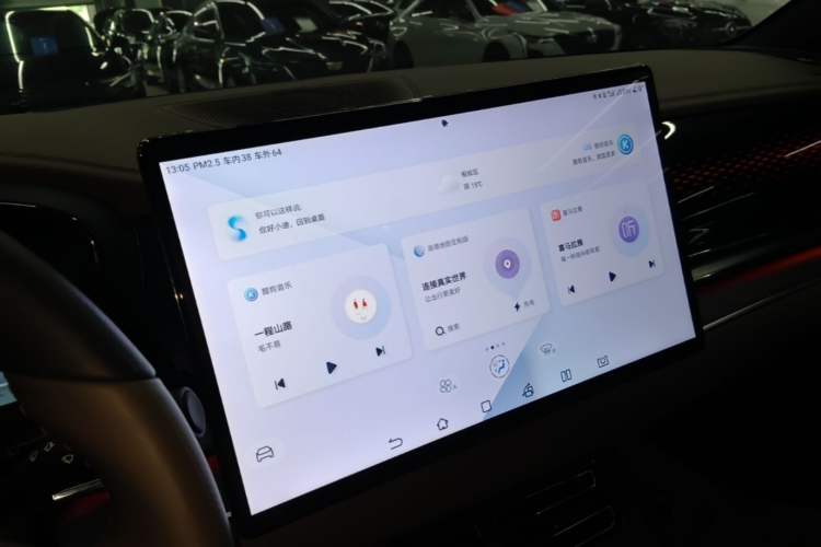 Used BYD Han 2022 EV Genesis Edition 715 km Front-Wheel-Drive Flagship Model Audio And AC Panel
