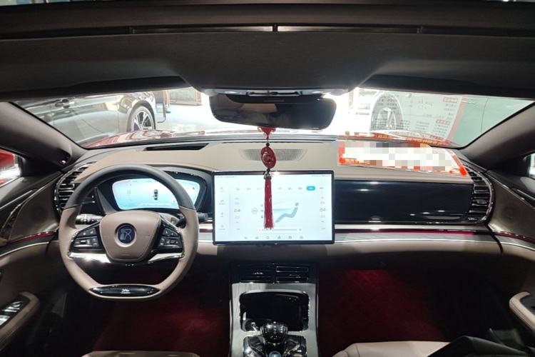 Used BYD Han 2022 EV Genesis Edition 715 km Front-Wheel-Drive Flagship Model Center Console