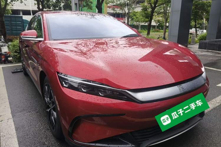 Used BYD Han 2022 EV Genesis Edition 610KM All-Wheel Drive Premium Model Front Right 45 Deg