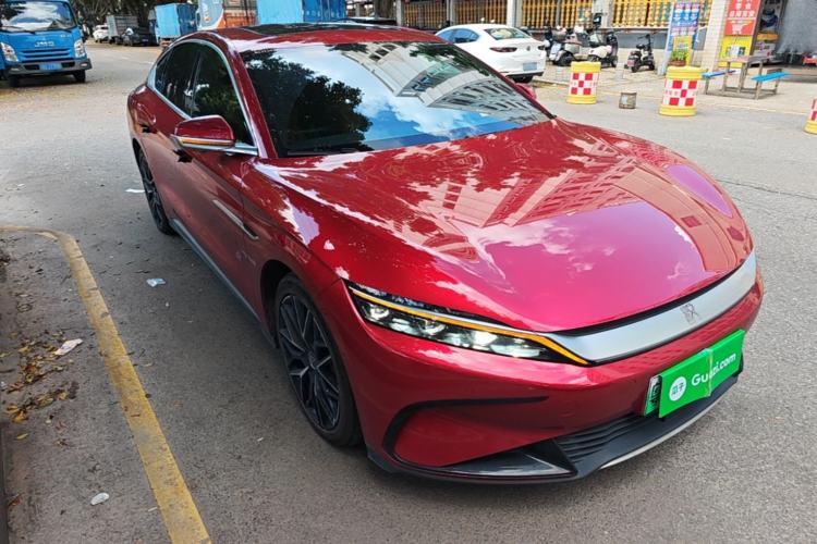 Used BYD Han 2022 EV Genesis Edition 610KM All-Wheel Drive Premium Model Front Right 45 Deg