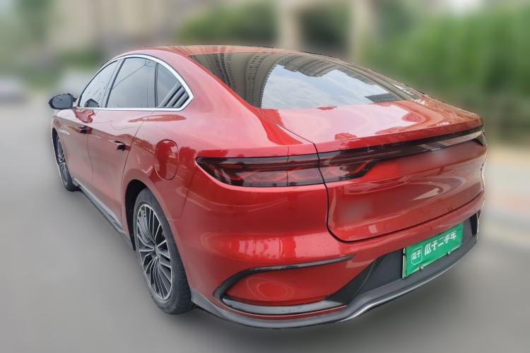 Used BYD Han 2022 DM-i 121KM Luxury Model Rear Left 45 Deg