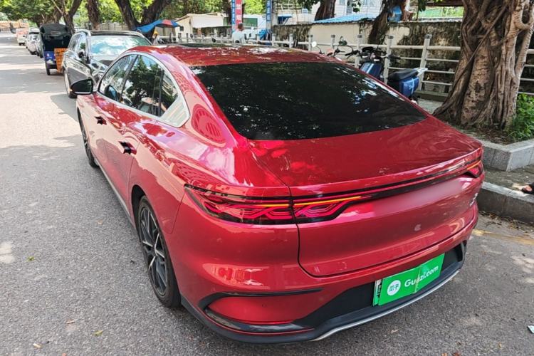 Used BYD Han 2022 EV Genesis Edition 610KM All-Wheel Drive Premium Model Rear Left 45 Deg