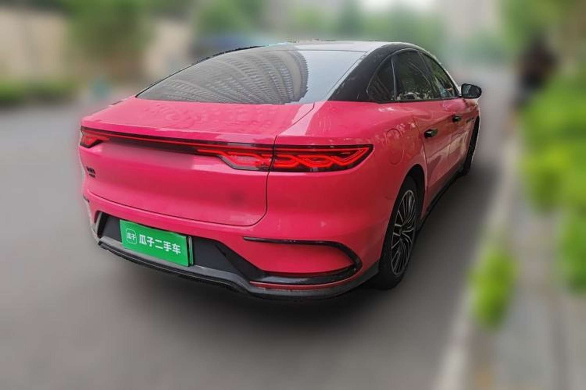 Used BYD Han 2022 DM-i 121KM Luxury Model Rear Right 45 Deg