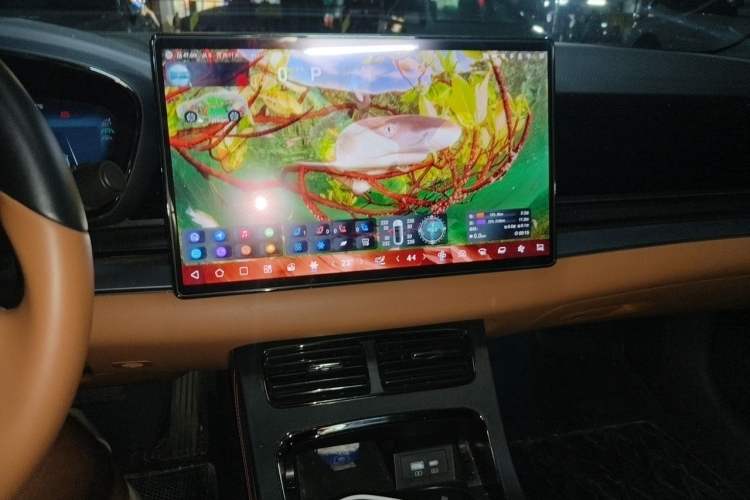 Used BYD Han 2022 DM-i 121KM Prestige Model Audio And AC Panel