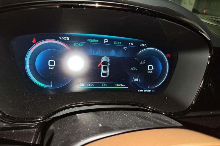Used BYD Han 2022 EV Genesis Edition 715KM Front-Wheel-Drive Prestige Model Instrument Cluster
