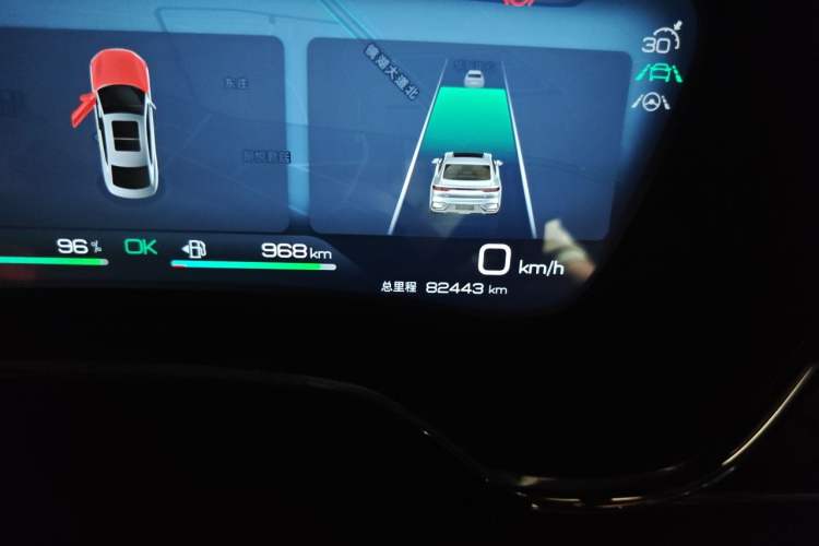 Used BYD Han 2022 DM-i 121KM Prestige Model Odometer Close Up