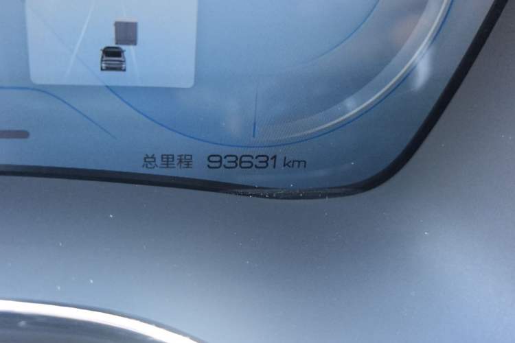 Used BYD Han 2022 EV Genesis Edition 610KM All-Wheel Drive Premium Model Odometer Close Up