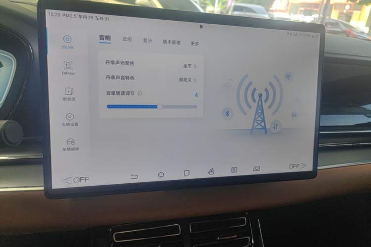 Used BYD Han 2022 DM-i 121KM Prestige Model Audio And AC Panel