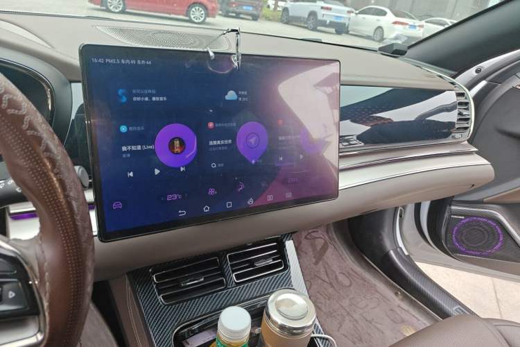 Used BYD Han 2022 DM-i 121KM Prestige Model Audio And AC Panel