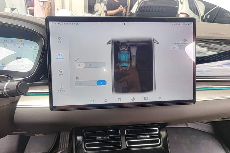 Used BYD Han 2022 DM-i 121KM Prestige Model Audio And AC Panel