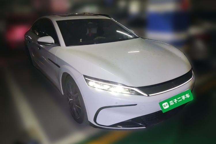 Used BYD Han 2022 EV Genesis Edition 610KM All-Wheel Drive Premium Model Front Right 45 Deg