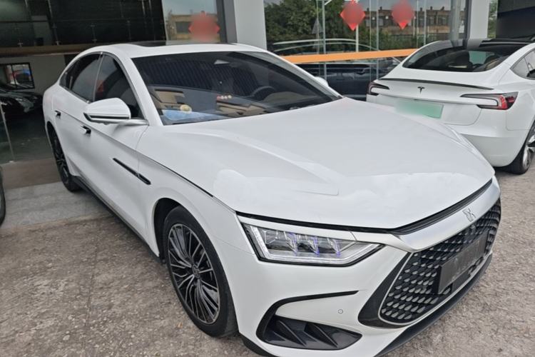 Used BYD Han 2022 DM-i 121KM Luxury Model Front Right 45 Deg