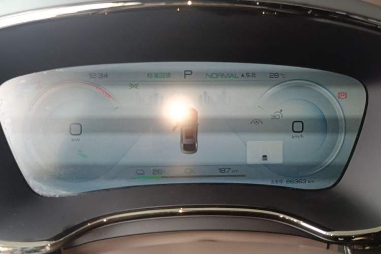 Used BYD Han 2022 EV Genesis Edition 715 km Front-Wheel-Drive Flagship Model Instrument Cluster